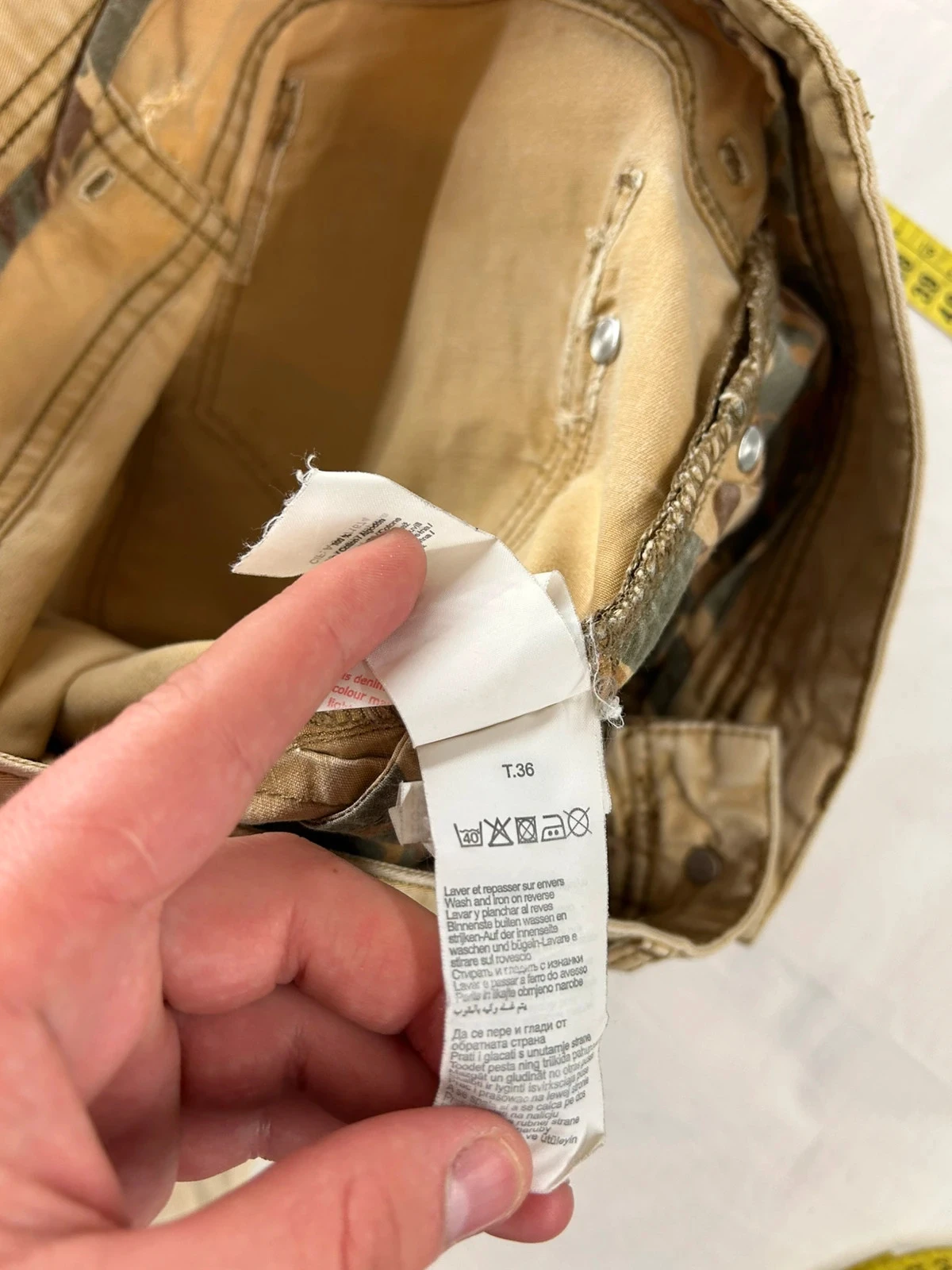 Jean skinny beige crème vintage Jules – photo 15